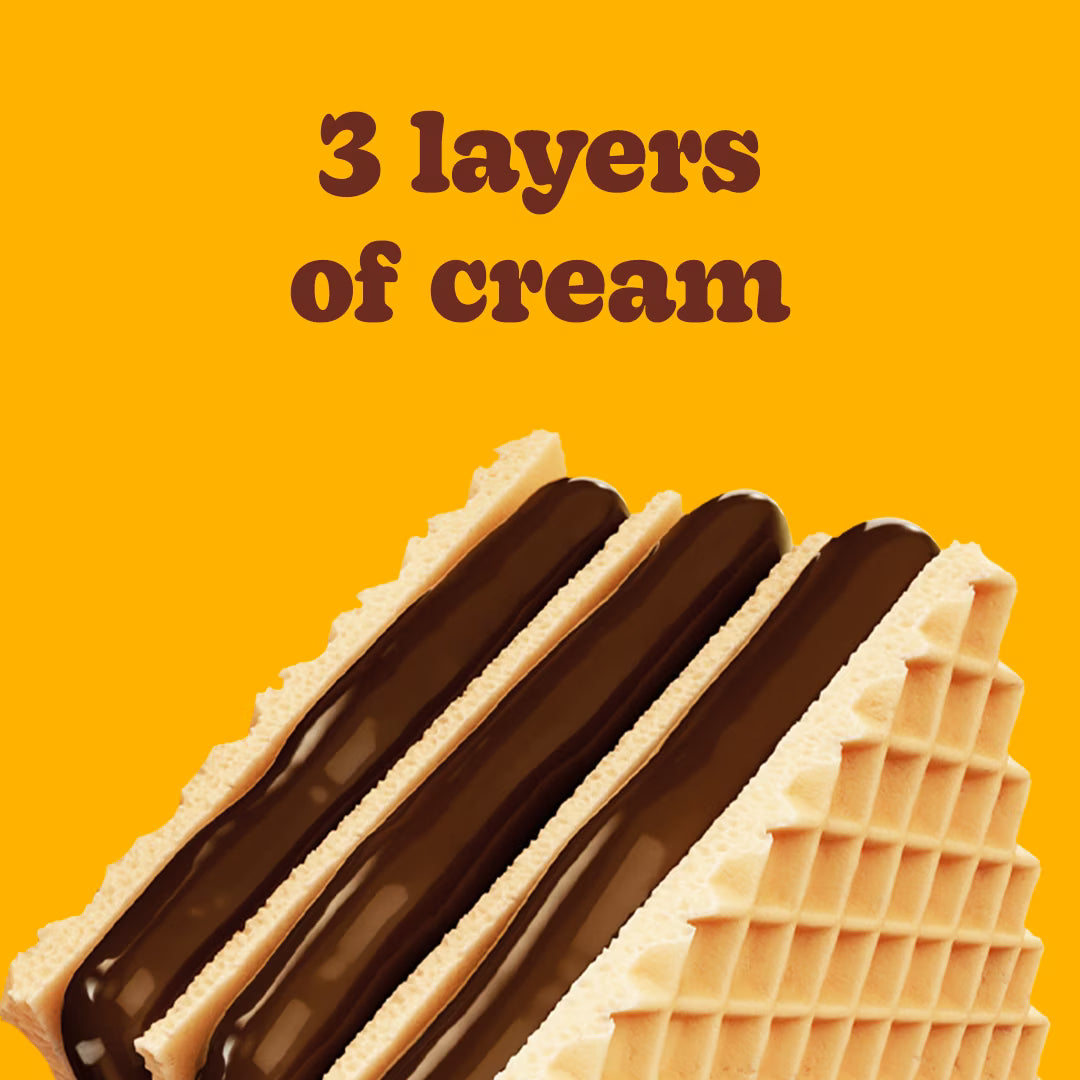 Bauducco Chocolate & Vanilla Wafer Cookies, Single Serve Crispy & Delicate Wafer Cookies, Pack of 20, 28.2oz