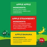 GoGo squeeZ No Sugar Added Banana Strawberry Applesauce Variety Pouches, 3.2 oz (24 Pack)