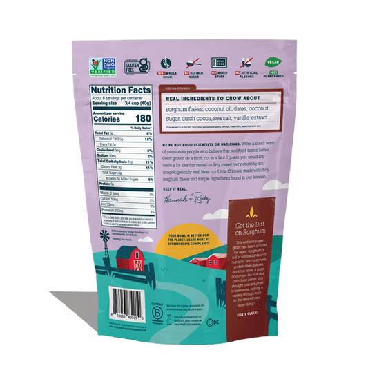 Seven Sundays Little Crispies Cocoa Crunch Breakfast Cereal, Gluten-Free, Crisp Texture, 8 oz