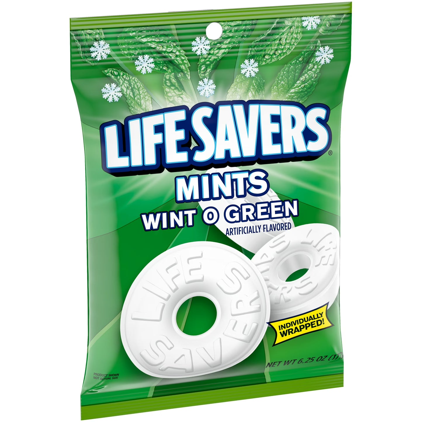 Life Savers Wint-O-Green Breath Mints Hard Candy - 6.25 oz Bag