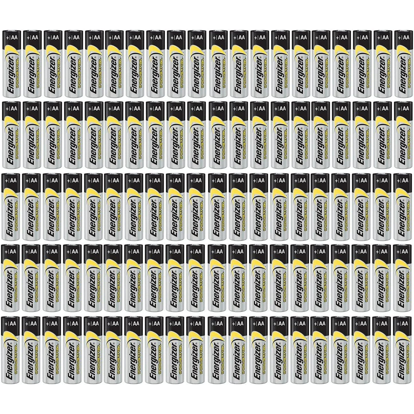 100 count Energizer Industrial AA EN91 Alkaline 1.5v Batteries LR06