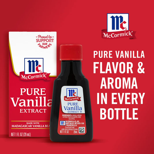 (24 pack) McCormick Pure Vanilla Extract, 1.0 fl oz Box