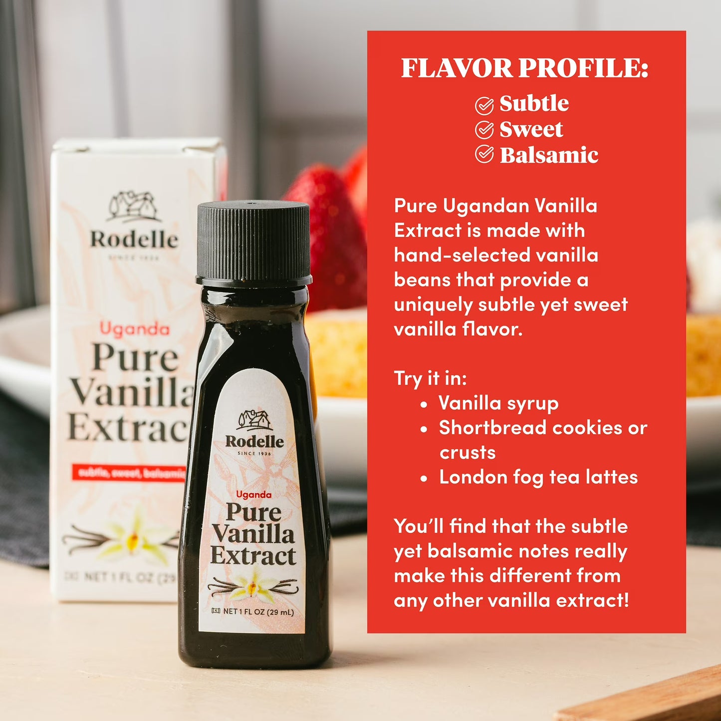 Rodelle Uganda Pure Vanilla Ext. 2oz