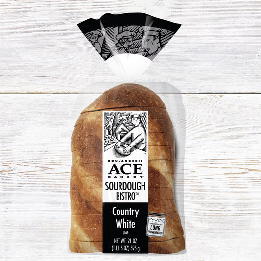 ACE Bakery Country White Bistro Loaf Bread, 1 Count, 21 oz