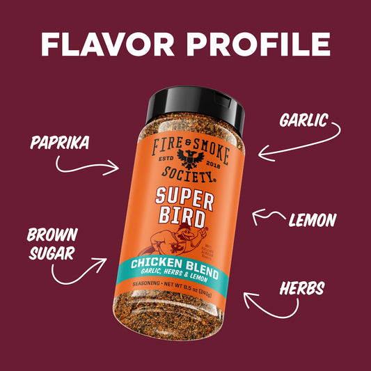 Fire & Smoke Society Super Bird Poultry Seasoning, 8.5 oz