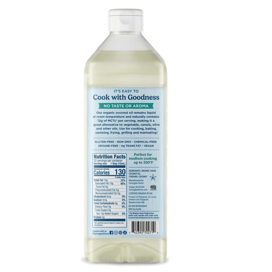 Carrington Farms Organic Coconut Cooking Oil, 32 Floz