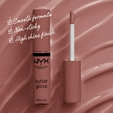 NYX Professional Makeup Butter Gloss, Non-Sticky Lip Gloss, Spiked Toffee, 0.27 Oz