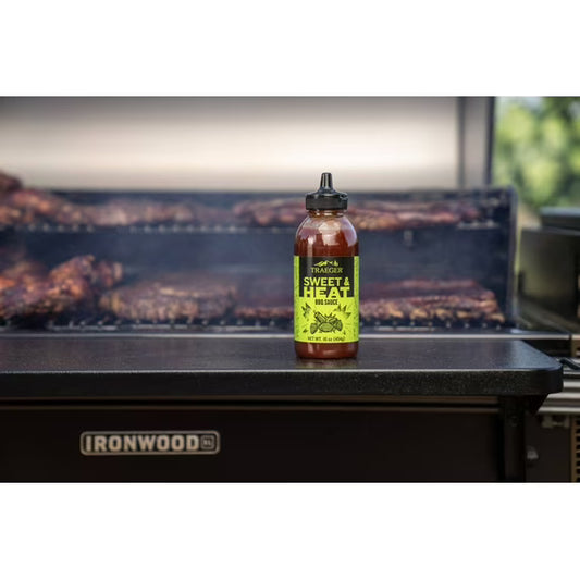 Traeger Pellet Grills Sweet and Heat Barbecue Sauce, 16 oz