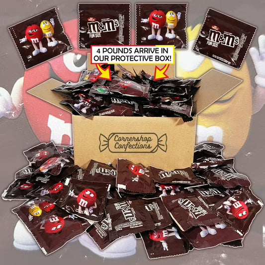 Original M&M's Chocolate 4 Pound Bulk Pack - 4 Pounds of Individually Sealed Fun Size Milk Chocolate M&M's - Halloween, Parties, Work Treat, Lunch Boxes in Cornershop Confections Protective Pack