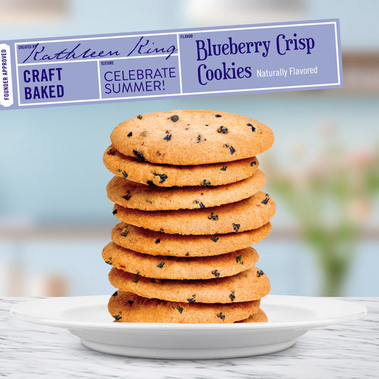 Tate's Bake Shop Blueberry Crisp Cookies, Limited Edition, 7 oz Bag