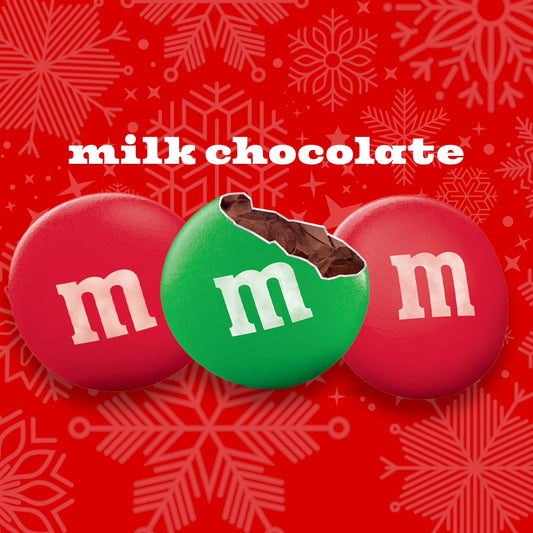 M&M's Milk Chocolate Christmas Candy - 10 oz Bag