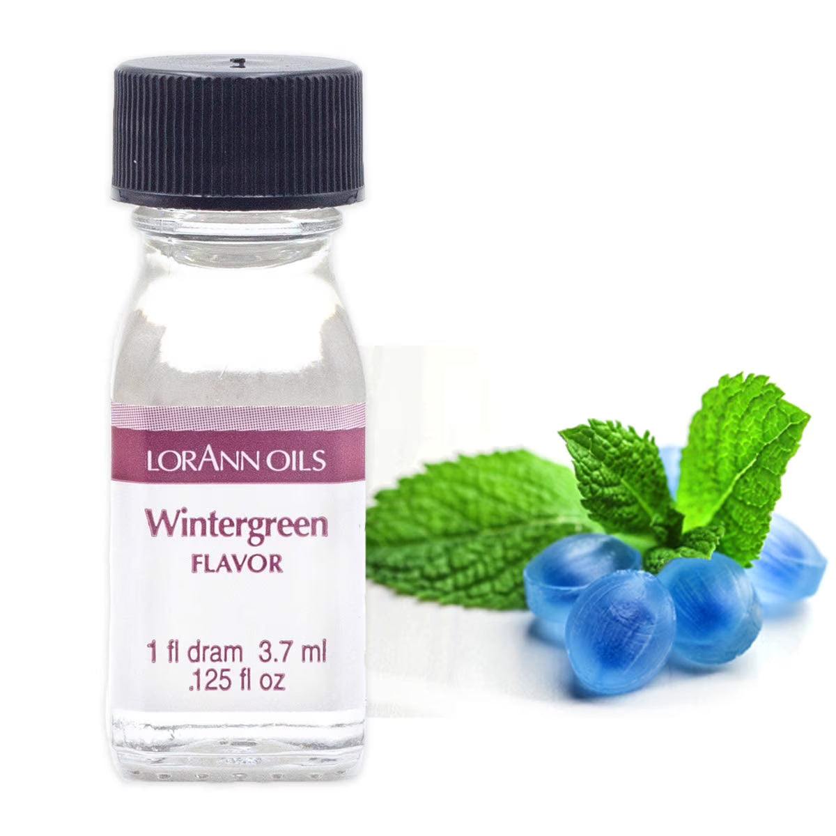 LorAnn Oils Super Strength Flavoring - Used For Candy Making, Flavoring Extracts, Baking, Hard Candy, and Flavor Oils, Wintergreen, 1 fl dram
