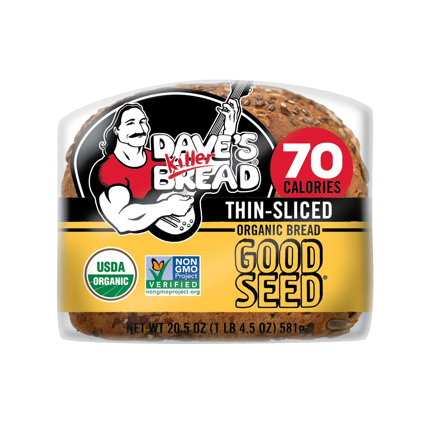 Dave's Killer Bread Thin-Sliced Good Seed Organic Bread 20.5 oz, Shelf-Stable