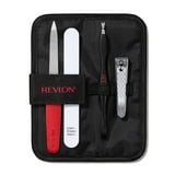 PR REV Manicure Essentials Kit with Travel Case, Nail Care Tools, Adult, 4 Pieces