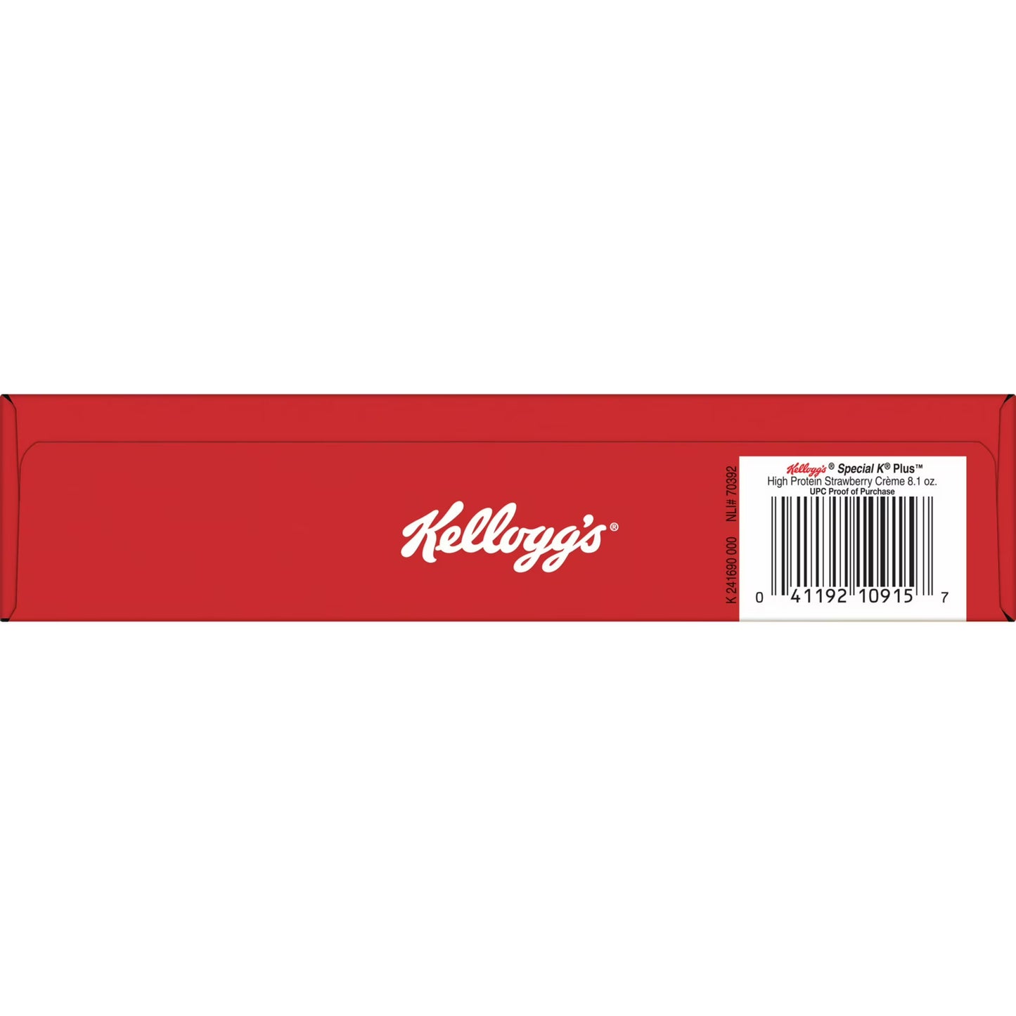 Kellogg's Special K Plus Strawberry Creme High Protein Zero Added Sugar Cereal Box, 8.1 oz