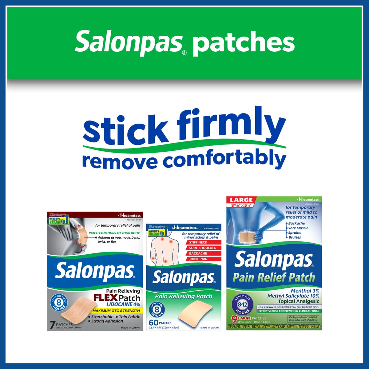 (6 pack) Salonpas Pain Relief Patch, 20 Count (Pack of 1)