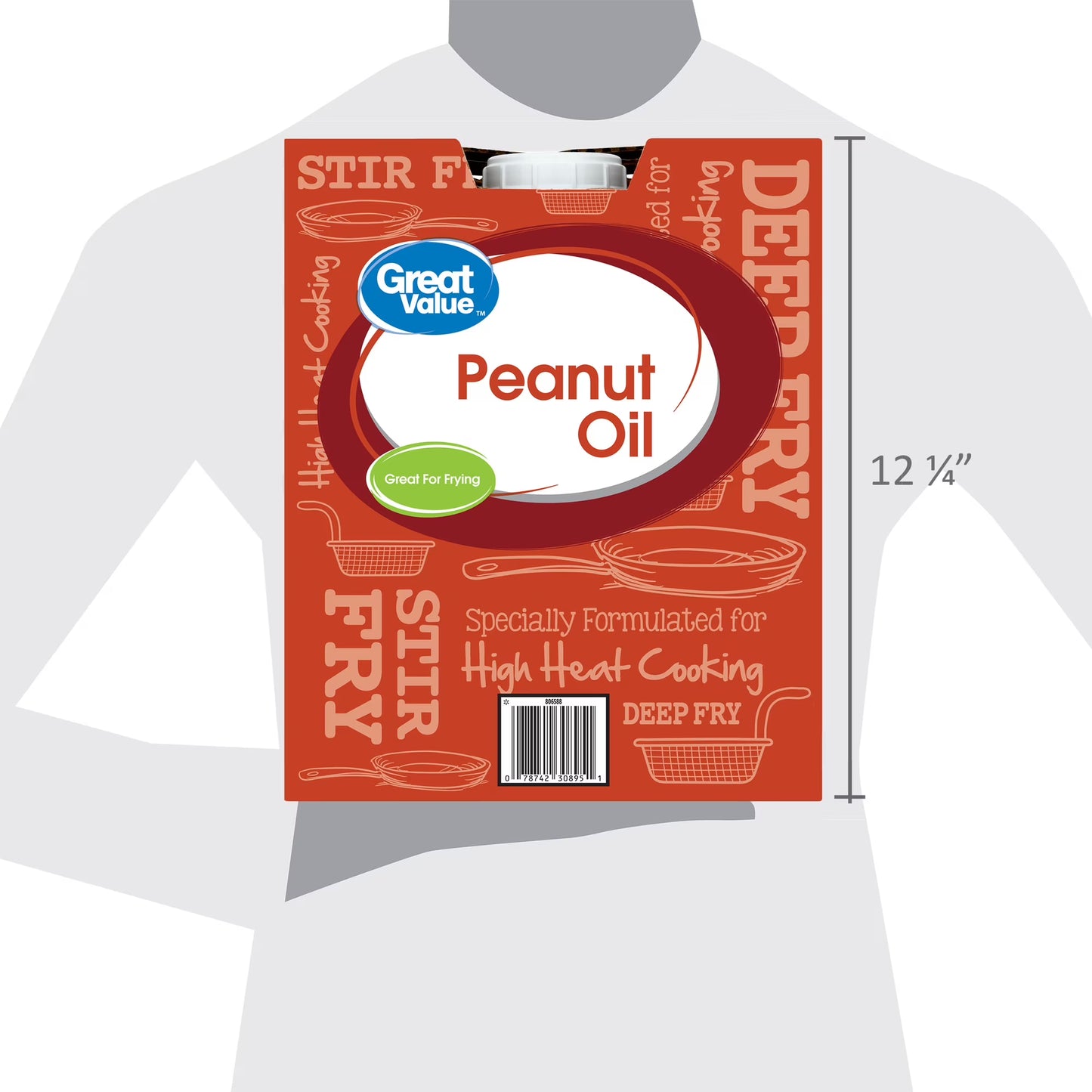 Great Value Peanut Oil, Heart Healthy and Versatile, 3 Gallon Bottle