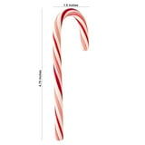 Candy Cane Peppermint Flavored | 72 Pieces Individually Wrapped | Creative Idea Booklet Included. (Red & White)