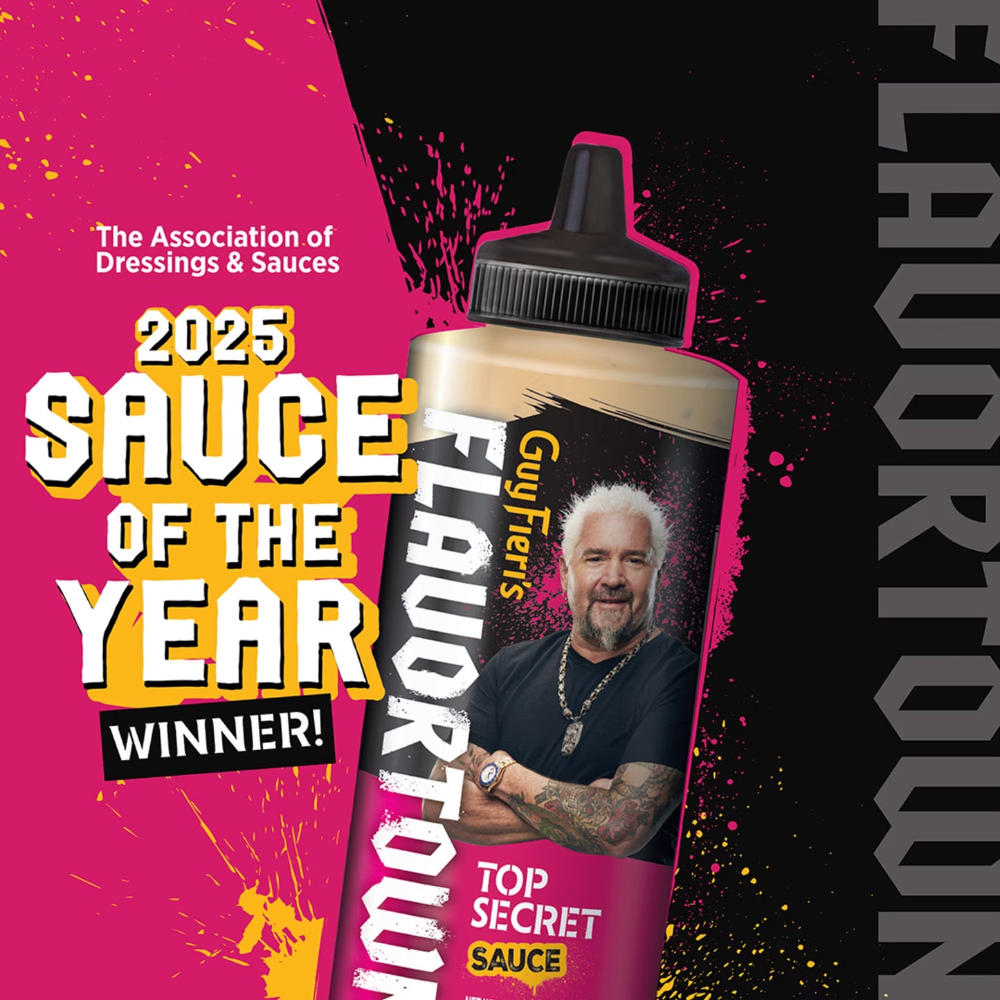 Guy Fieri Flavortown Top Secret Sauce, Creamy Garlic Spread for Burgers, Fries, and Sandwiches, 12 oz