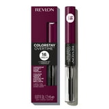 (3 pack) Revlon ColorStay Overtime Longwearing Gloss Lipstick with Vitamin E, 500 Limitless Black Cherry, 0.07 fl oz