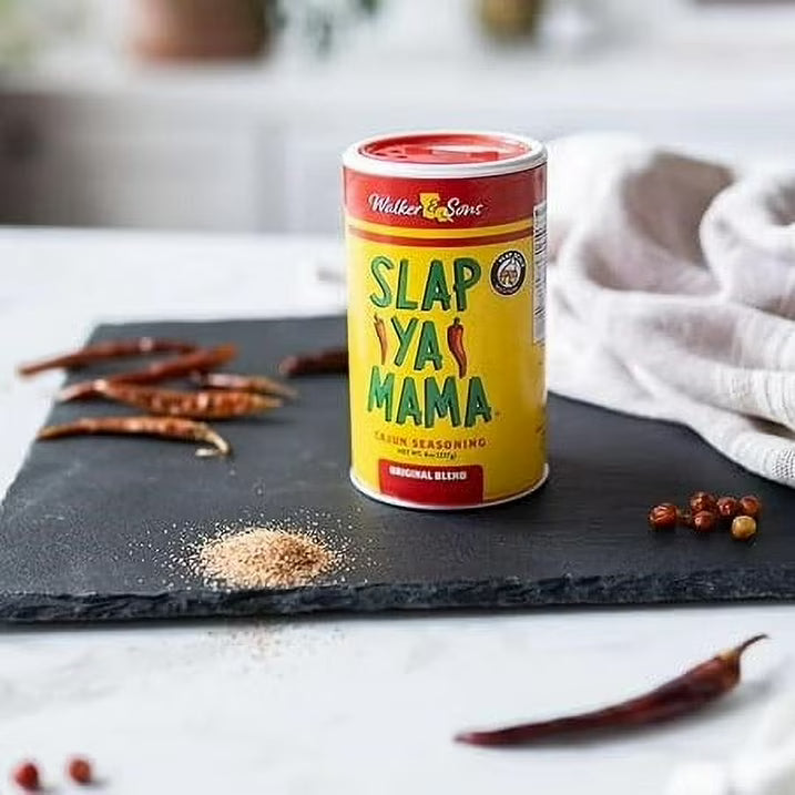 Slap Ya Mama Cajun Seasoning by Walker & Sons, Original Blend, 16 oz Canister – Certified Cajun, Gluten Free, No MSG