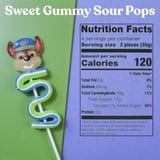 Paw Patrol Gummy Lollipops, Birthday Party Candy, Pack of 4, 2 of Each, 4.94 Ounces