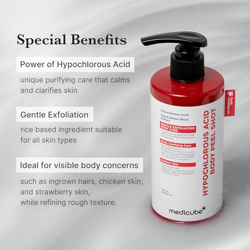 medicube Hypochlorous Acid Peel Shot Duo for - HOCI Facial & Body Peel Shot