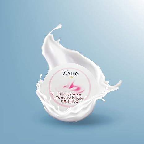 Dove Nourishing Body Care Face, Hand and Body Beauty Cream for Normal to Dry Skin Lotion for Women with 24 Hour Moisturization, 2.53 FL OZ (Pack of 6)