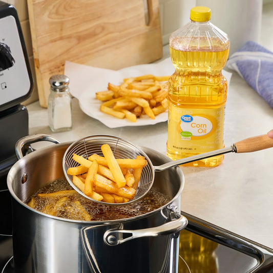 Great Value Corn Oil, Heart Healthy, Great for Frying, 48 fl oz Bottle