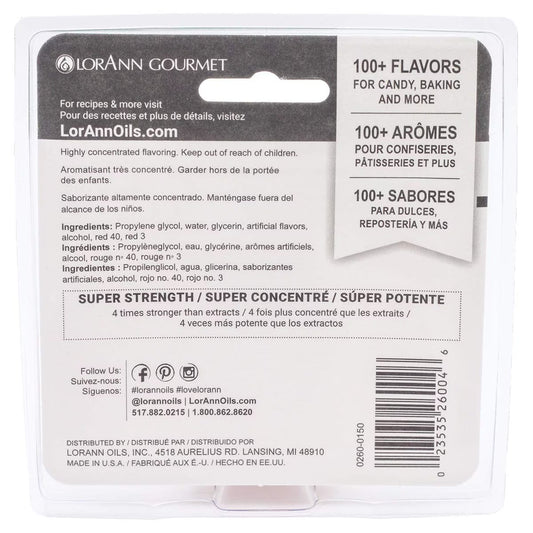 LorAnn Oils Super Strength Flavoring - Used For Candy Making, Flavoring Extracts, Baking, Hard Candy, and Flavor Oils, Watermelon, 1 fl dram