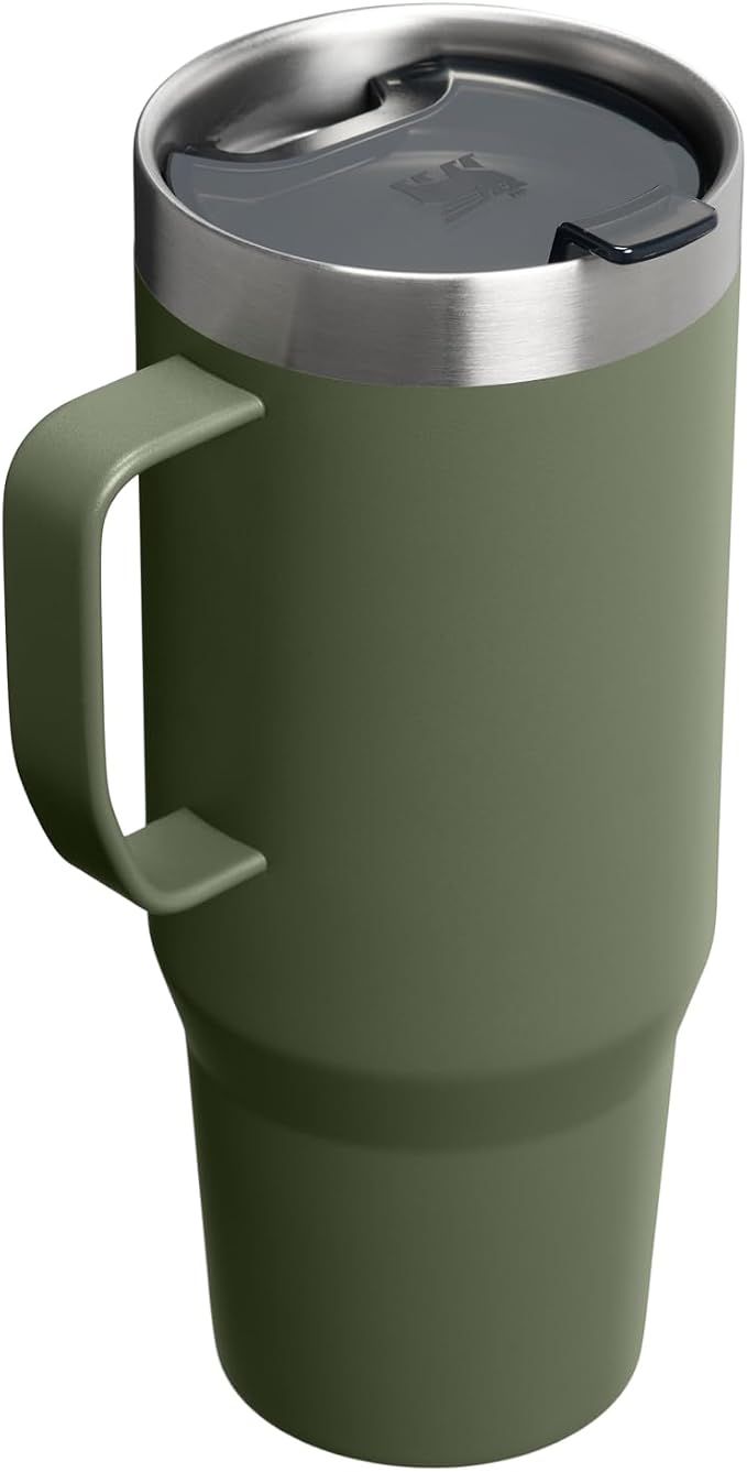 STANLEY The Everyday Suburban Mug | 30 oz | Drink Through Lid | Cup for Coffee, Tea and Drinks | Insulated Stainless Steel Coffee Mug | BPA-Free | Dried Pine