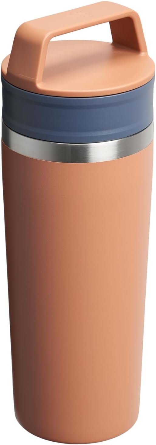 STANLEY Cafe To Go Travel Mug 16 oz | Leakproof Two-Part Drink Through Lid | Tumbler Cup for Coffee, Tea and Drinks | Insulated Stainless Steel Coffee Mug | BPA-Free | Toast