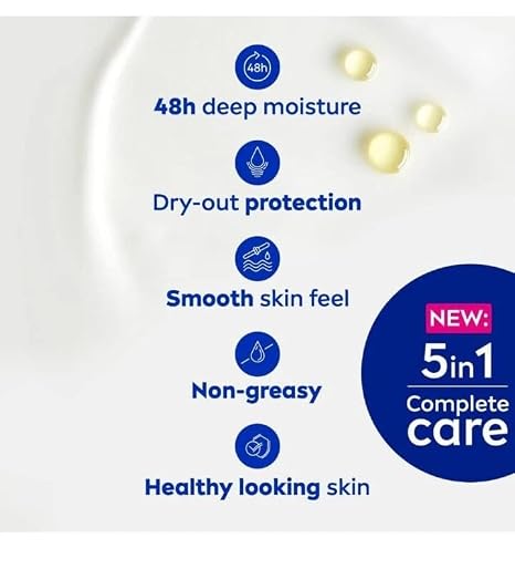NIVEA Express Hydration Body Lotion with Sea Minerals & Deep Moisture Serum for Normal to Dry Skin, Fast Absorbing, 48H Moisture, Lightweight Non-Greasy Formula, 400ml Moisturizing Lotion, Pack of 2