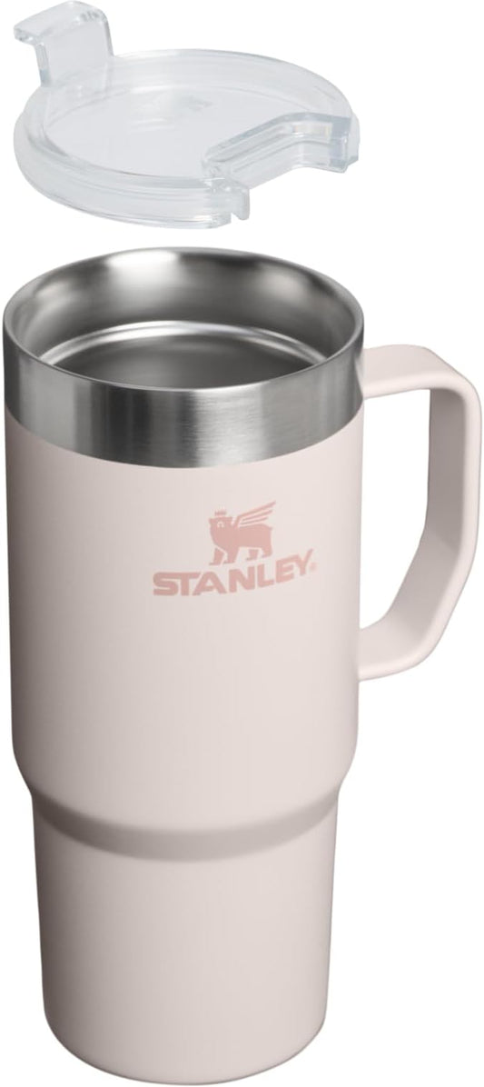 STANLEY The Everyday Suburban Mug | 16 oz | Drink Through Lid | Cup for Coffee, Tea and Drinks | Insulated Stainless Steel Coffee Mug | BPA-Free | Rose Quartz