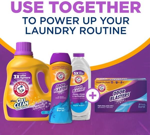 ARM & HAMMER Plus OxiClean with Odor Blasters Liquid Laundry Detergent
