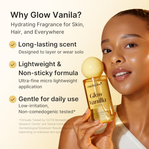 medicube Fresh & Glow Body Duo: Kojic Acid Body Wash and Glow Vanilla Hair & Body Fragrance Mist | Cleanse, Refresh & Odor Care for Soft, Radiant-Looking Skin | Korean Body Care