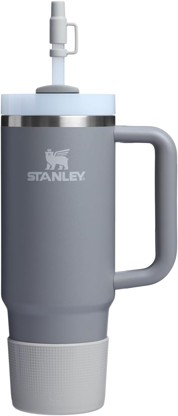 Stanley Quencher Boot and Straw Cover Cap | Anti-Slip Silicone Protector for Tumbler with Handle | Accessory Set for Stainless Steel Drinking Cup | BPA-Free