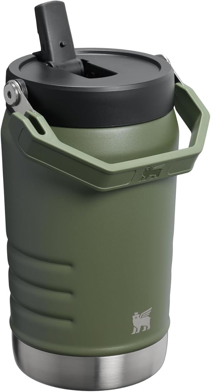 STANLEY IceFlow Flip Straw 2.0 Jug, 40 oz, Dried Pine