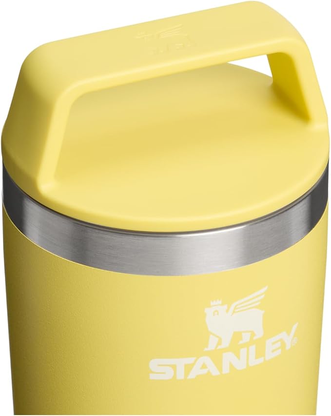 STANLEY Cafe To Go Travel Mug 20 oz | Leakproof Two-Part Drink Through Lid | Tumbler Cup for Coffee, Tea and Drinks | Insulated Stainless Steel Coffee Mug | BPA-Free | Daffodil