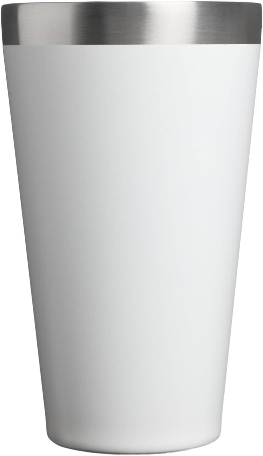 STANLEY Adventure Stacking Beer Pint Glass, 16 oz | Stackable Drinking Cup for Cold Beverages | Dishwasher Safe | Insulated Stainless Steel Tumbler | BPA-Free | Team White Dark Blue