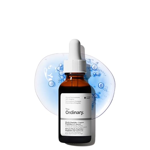 The Ordinary Multi-Peptide + Copper Peptides 1%, GHK-Cu Anti-Aging Serum for Fine Lines and Skin Elasticity (Pack of 2)