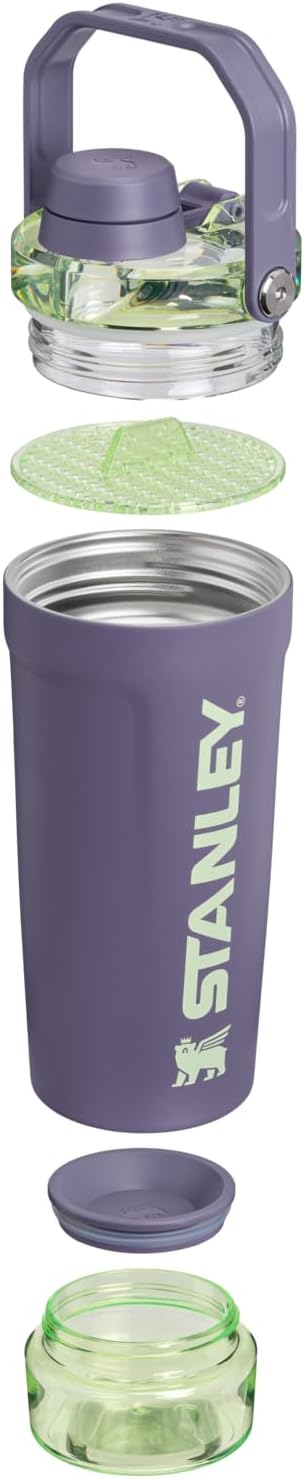 STANLEY Vitalize Shaker Bottle, 20 oz, Purple Umbra