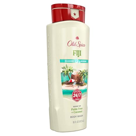 Old Spice Fresher Collection Men's Body Wash, Fiji, 16 Ounce (Pack of 2)