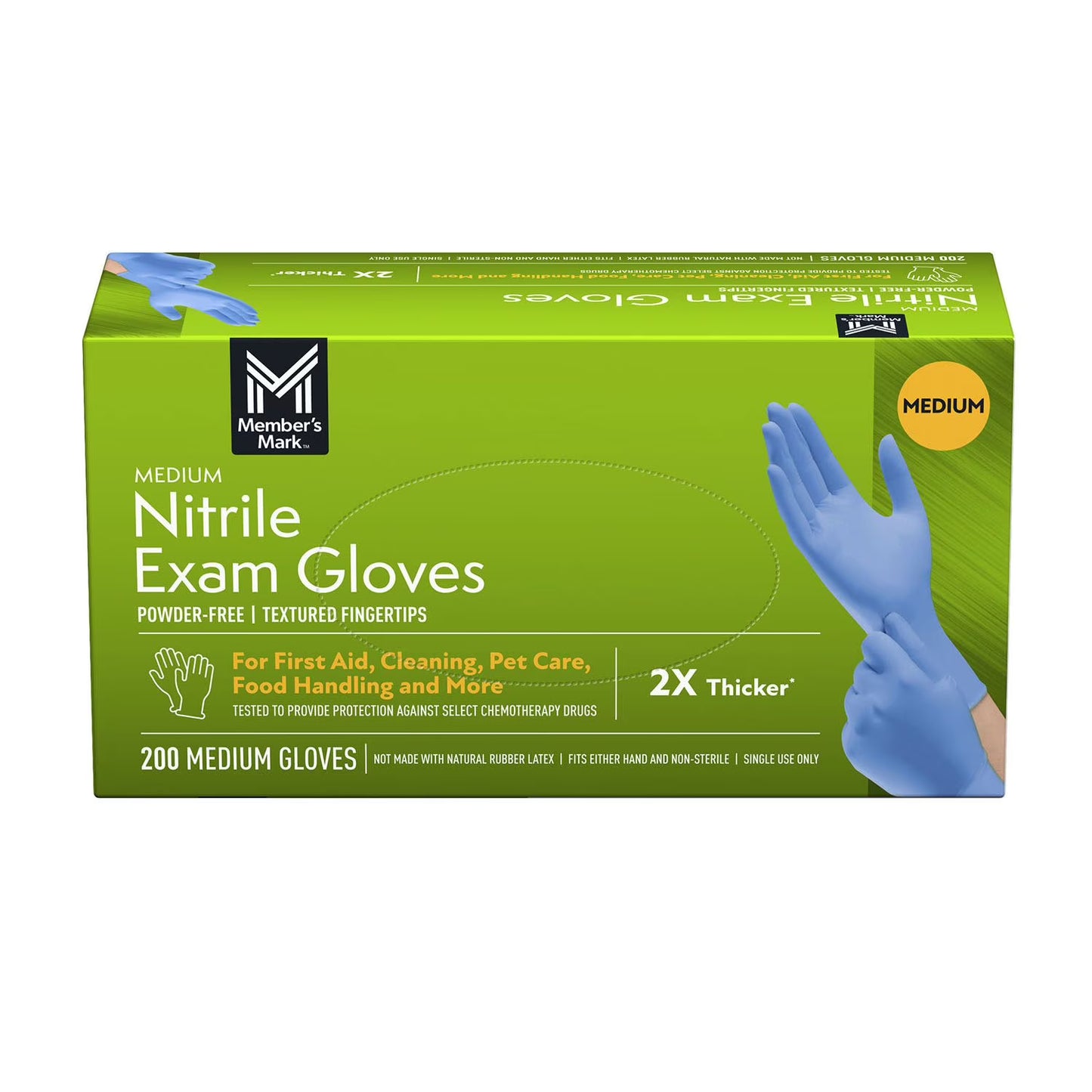 Member's Mark Nitrile Exam Gloves, Choose your Size, 200 ct.