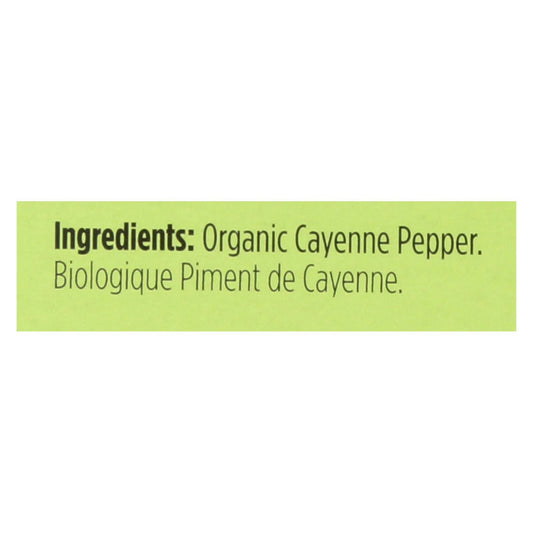 Spicely Organics Cayenne Pepper Spice 0.45 oz (Pack Of 12)