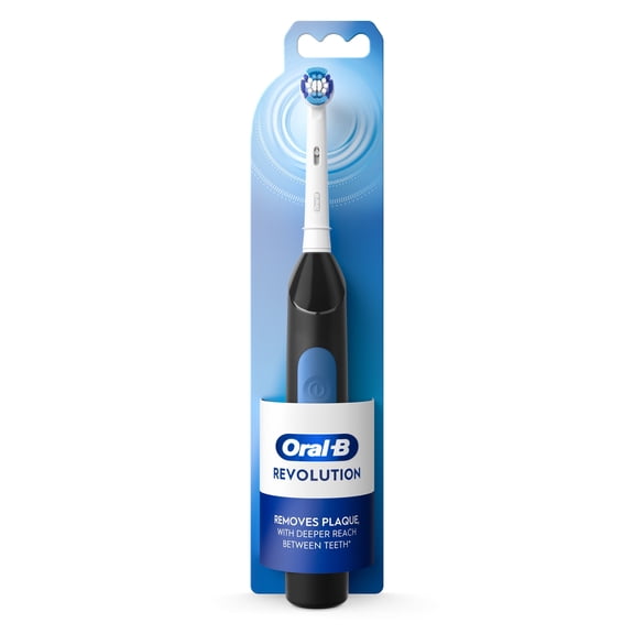 (3 pack) Oral-B Toothbrush, Easy Clean Compact Head Battery Powered Electric Toothbrush, Black, for Adults and Children 3+