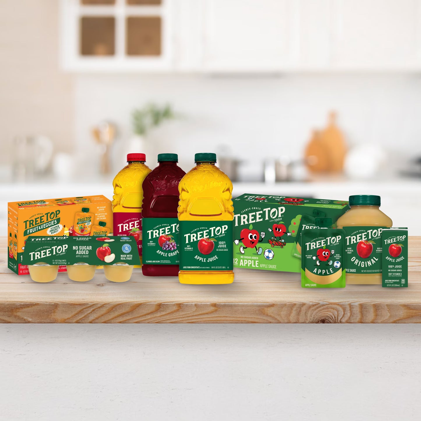 Tree Top 100% Apple Juice, No Sugar Added, No High Fructose Corn Syrup, 64 fl Oz