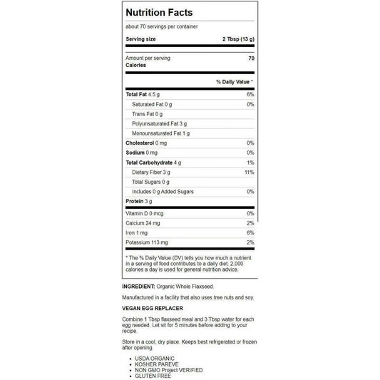 Bob’S Red Mill Whole Ground Flaxseed Meal, 32 Oz