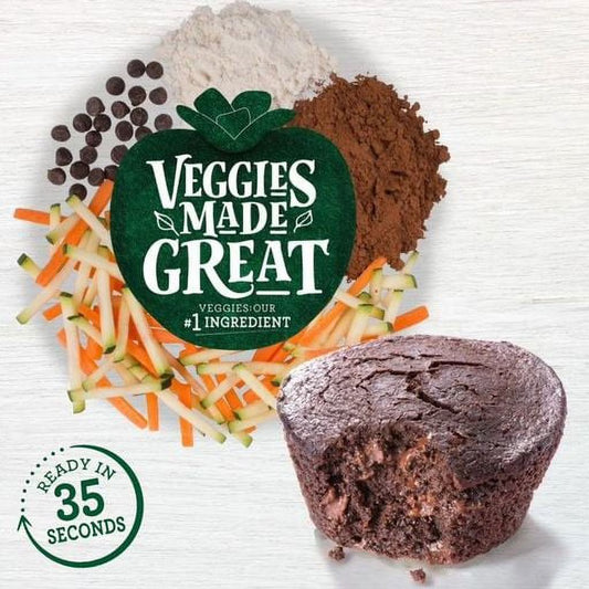 Veggies Made Great Double Chocolate Muffin, 12oz, 6ct Box (Frozen)