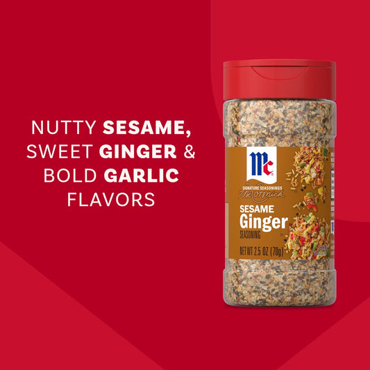 McCormick Sesame Ginger Seasoning, 2.5 oz Bottle